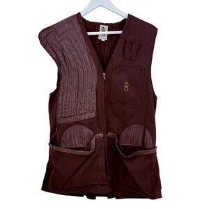 Vintage Bob Allen Sportswear Men's‎ Shooting Vest Padded Shoulder Pockets Size M